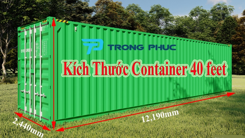 Một số kích thước nhà container phổ biến