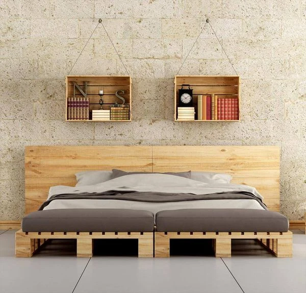 giường pallet gỗ